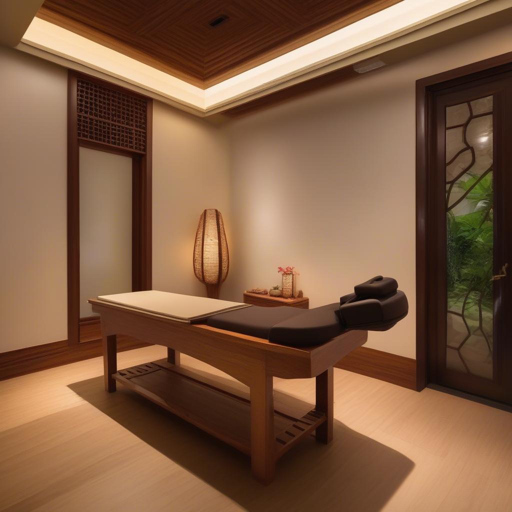 Bàn massage chân bằng gỗ Hà Nội từ gỗ tự nhiên