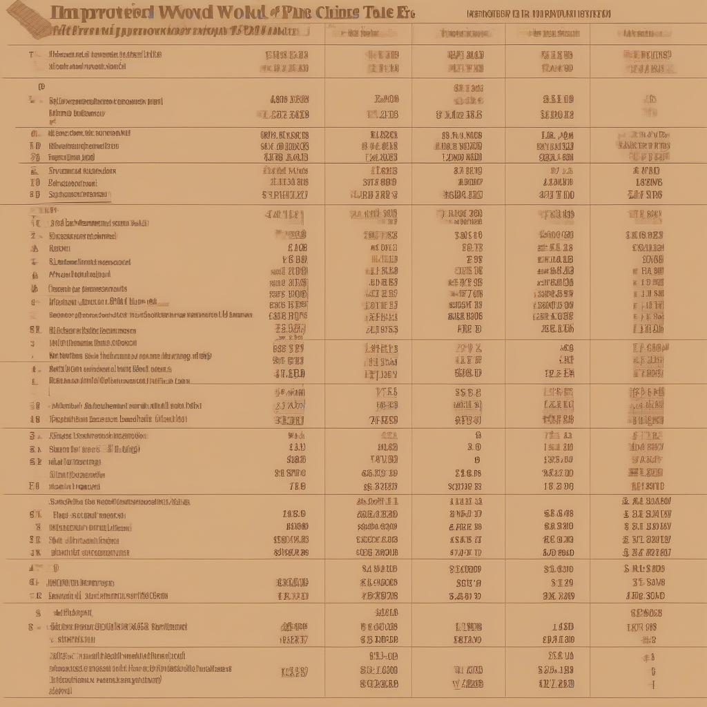 Bảng Báo Giá Gỗ Thông Nhập Khẩu