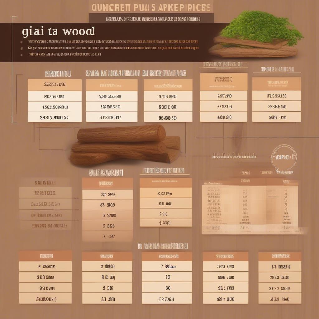 Bảng Giá Gỗ Giá Tỵ Mới Nhất