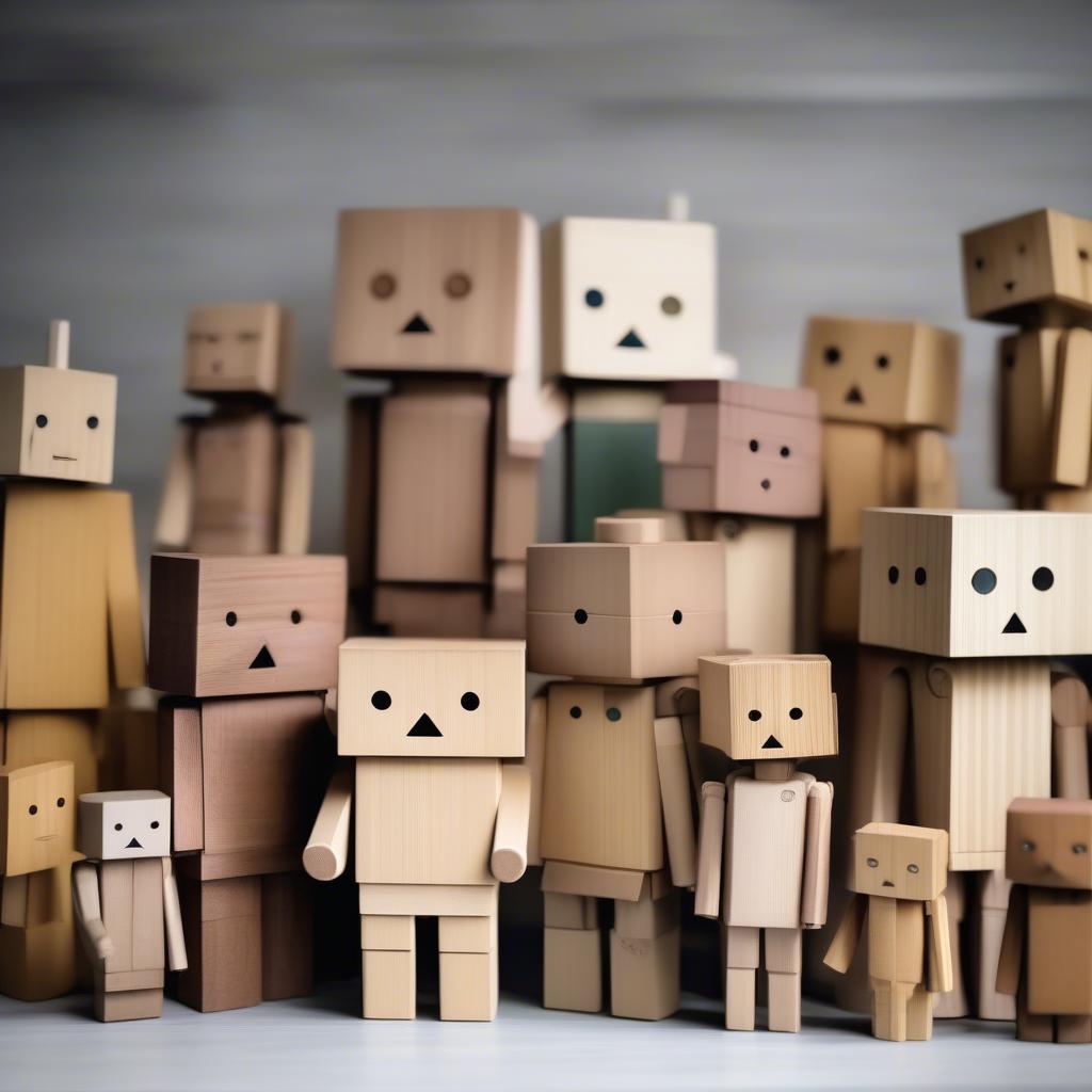 Búp bê Danbo gỗ các loại