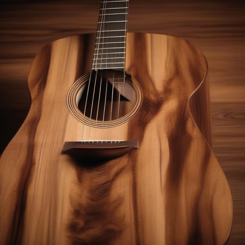 Guitar acoustic làm từ gỗ Koa