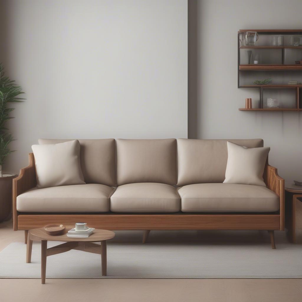 Xu hướng bàn ghế sofa gỗ tự nhiên hiện đại