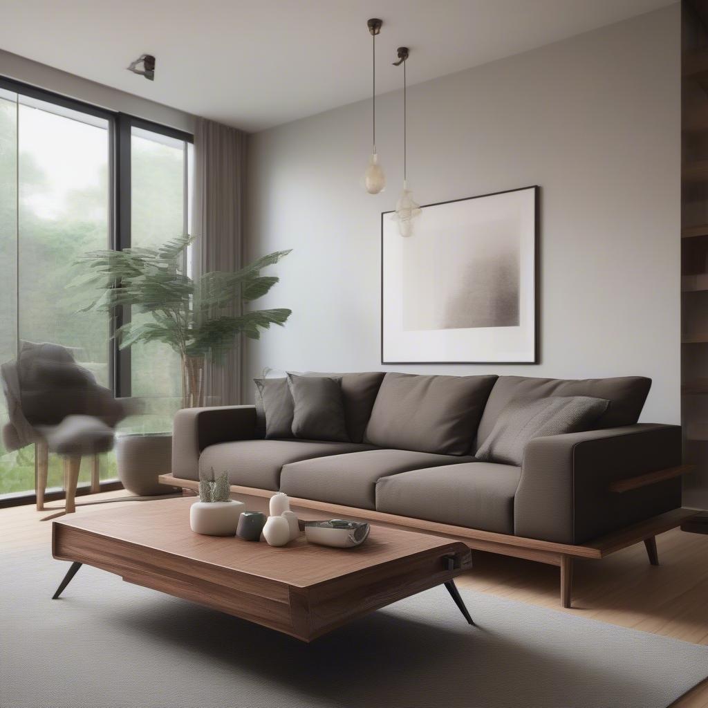 Bàn Cho Sofa Gỗ Đẹp