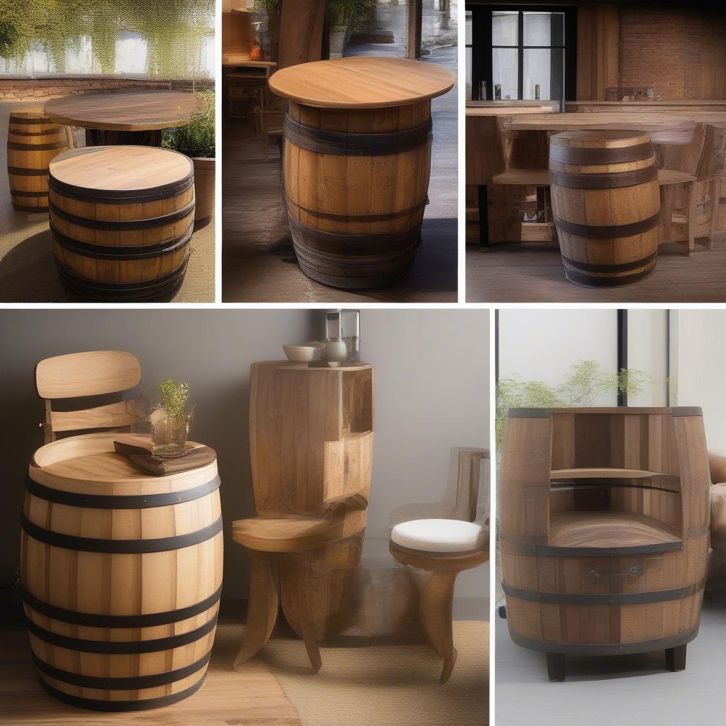 Versatile Applications of Furniture Made from Wooden Barrels