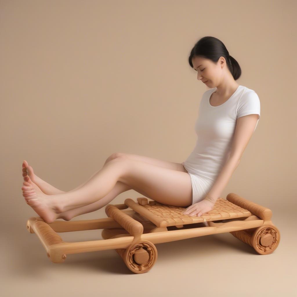 Bàn lăn gỗ massage chân hướng dẫn sử dụng