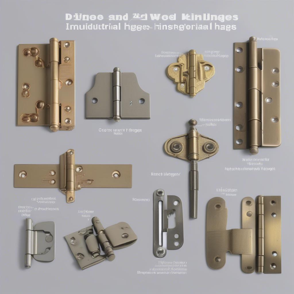 Types of hinges for industrial wood doors