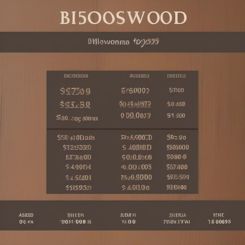 Bảng báo giá gỗ Biowood