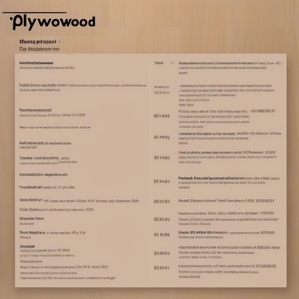 Báo giá gỗ ép plywood