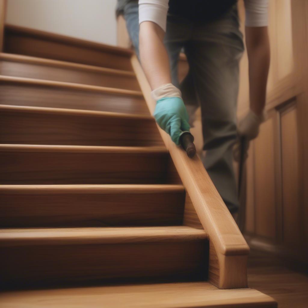 Bảo trì tam cấp gỗ khung thép