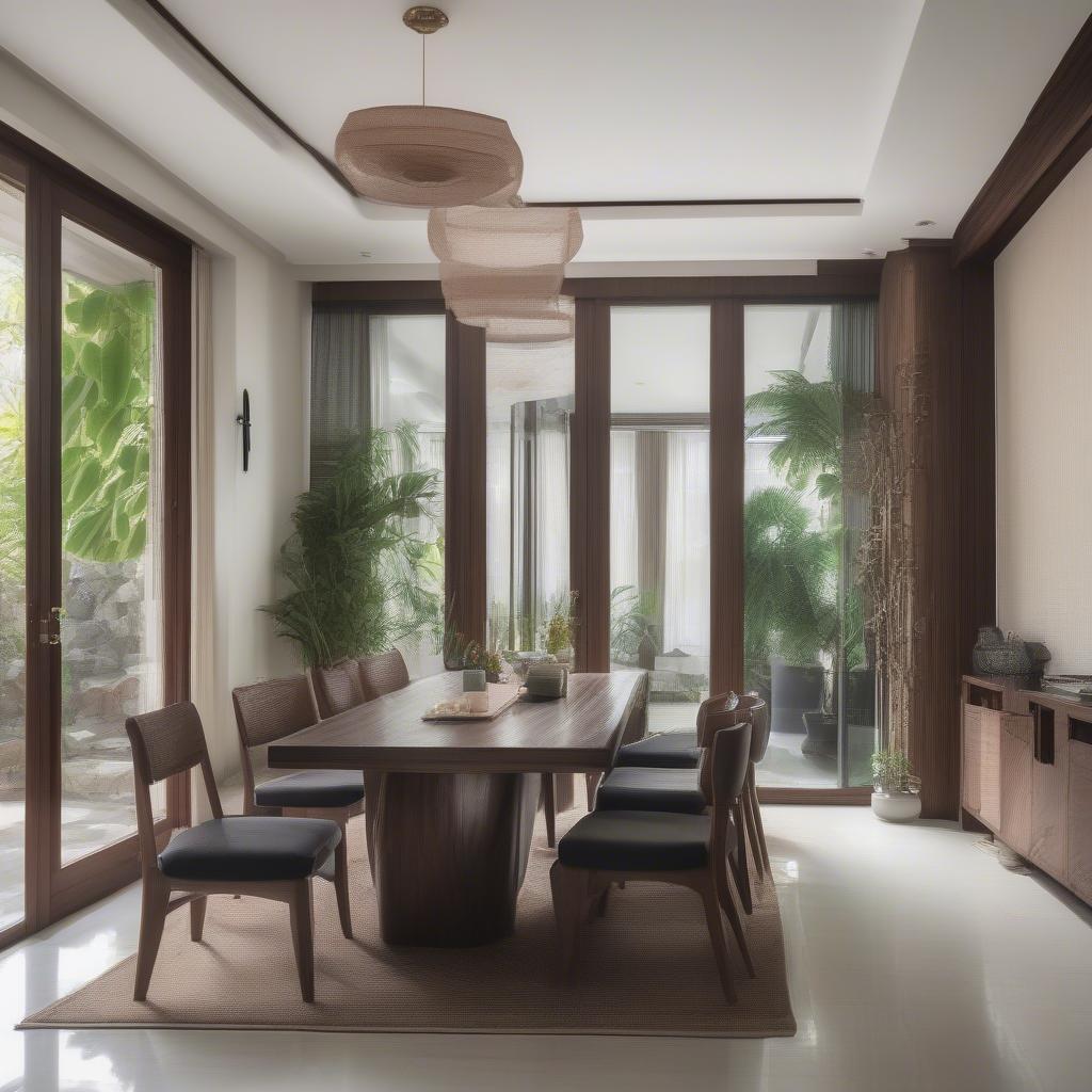 Bộ bàn ghế gỗ tại Đà Nẵng sang trọng