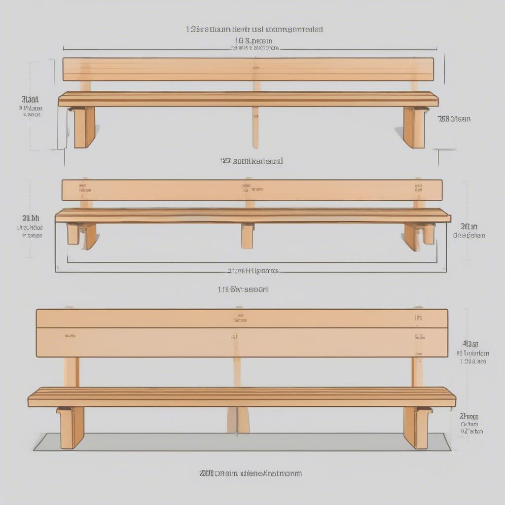 Bộ Ghế Gỗ Ben Tay 12 Kích Thước