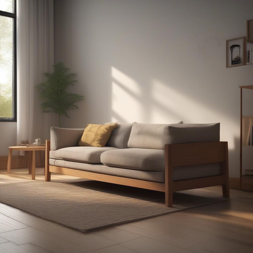 File 3dsmax Bộ Sofa Gỗ Hiện Đại