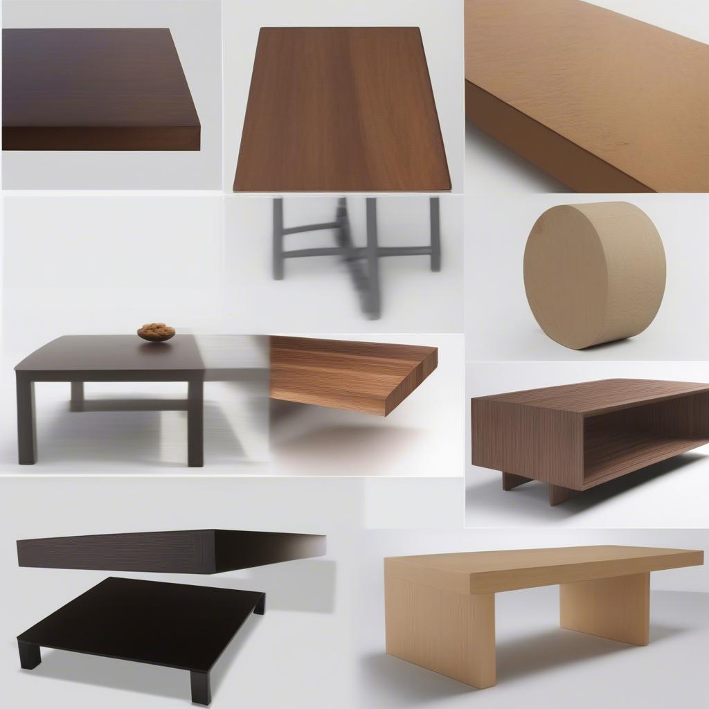 Các loại gỗ công nghiệp làm bàn nước: MDF, MFC, HDF