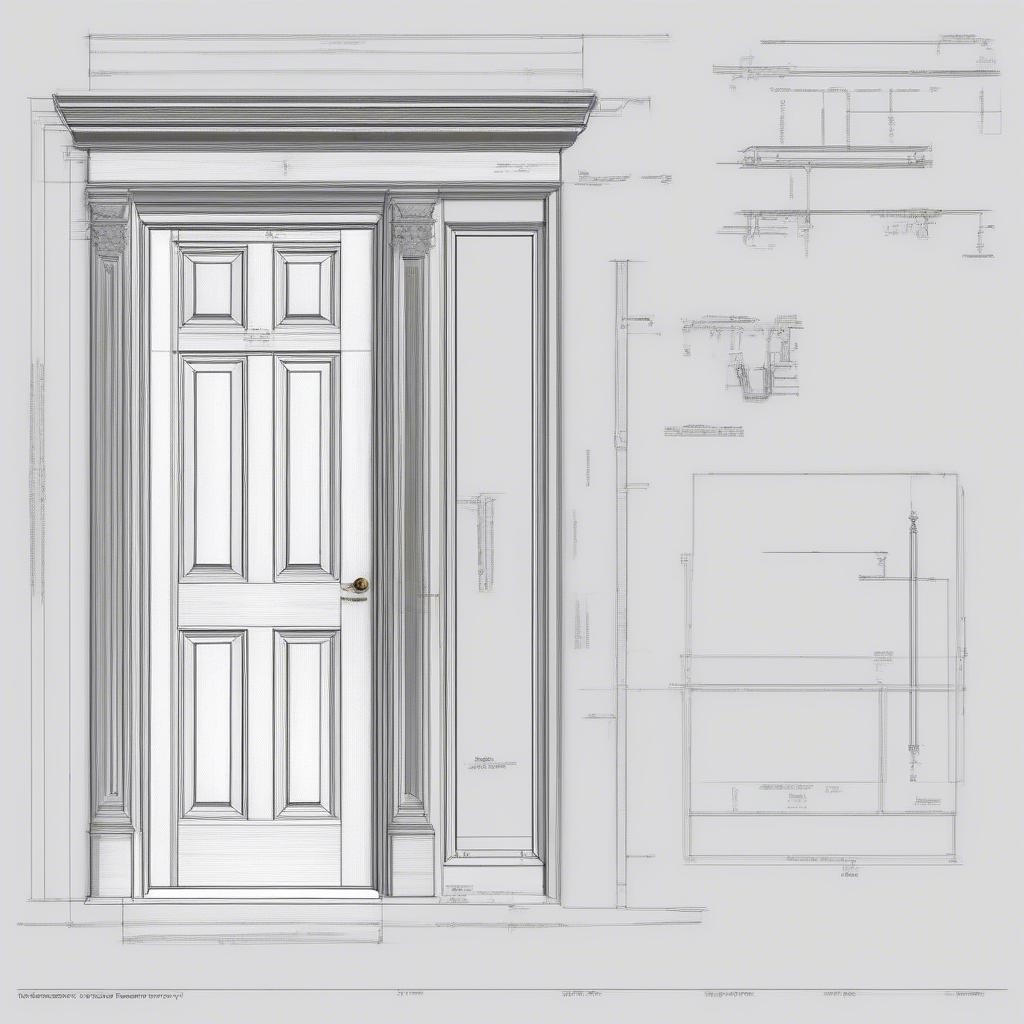 Đọc hiểu bản vẽ CAD cửa gỗ