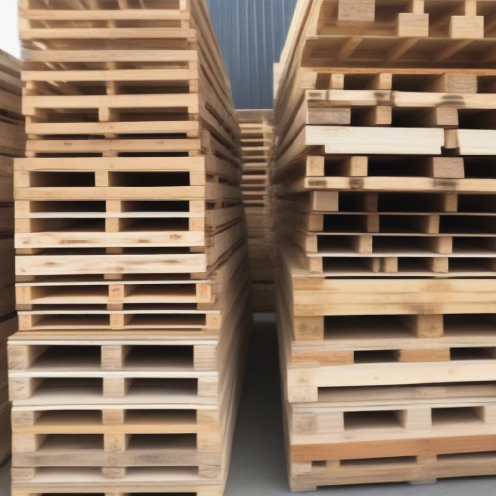 Giá pallet gỗ cũ ảnh hưởng bởi loại gỗ