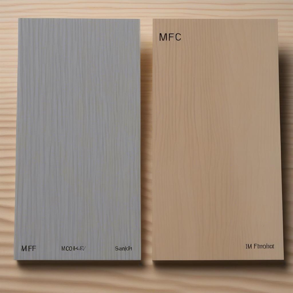 So sánh gỗ An Cường MFC và MDF