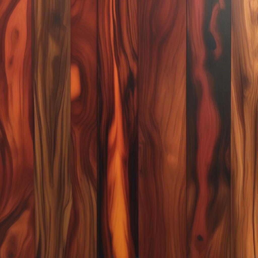 Gỗ Cocobolo Màu Sắc Đa Dạng