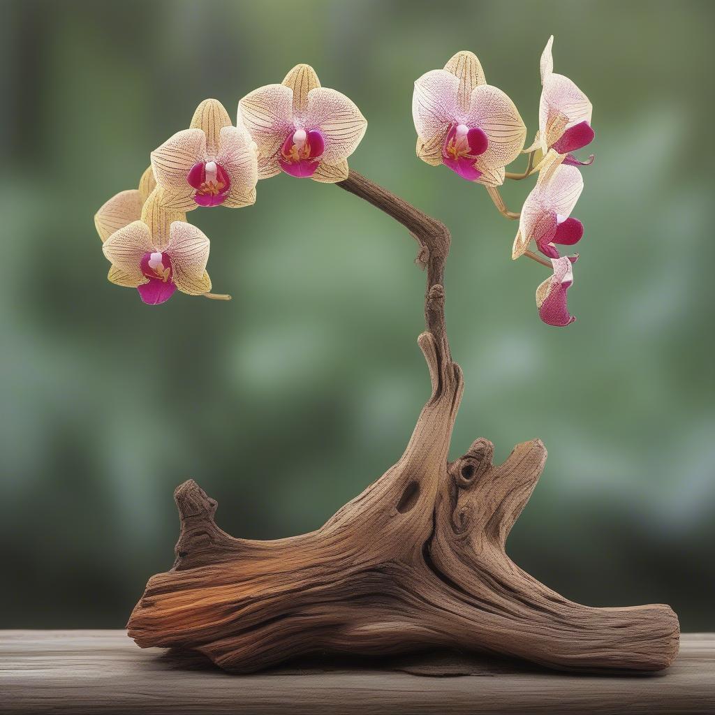 Gỗ Lũa Trồng Lan Đẹp Mắt