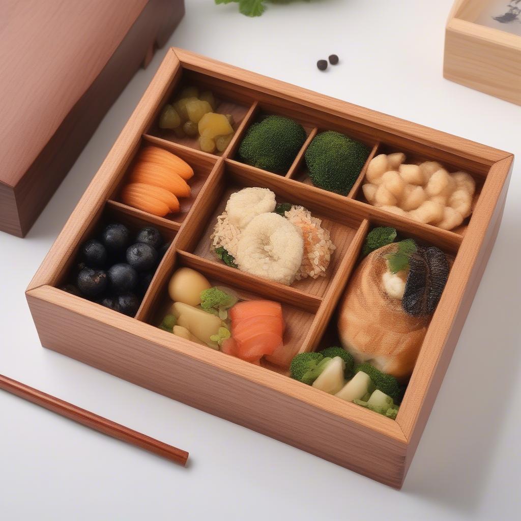 Hộp đựng cơm bento gỗ đẹp, sang trọng và tiện lợi