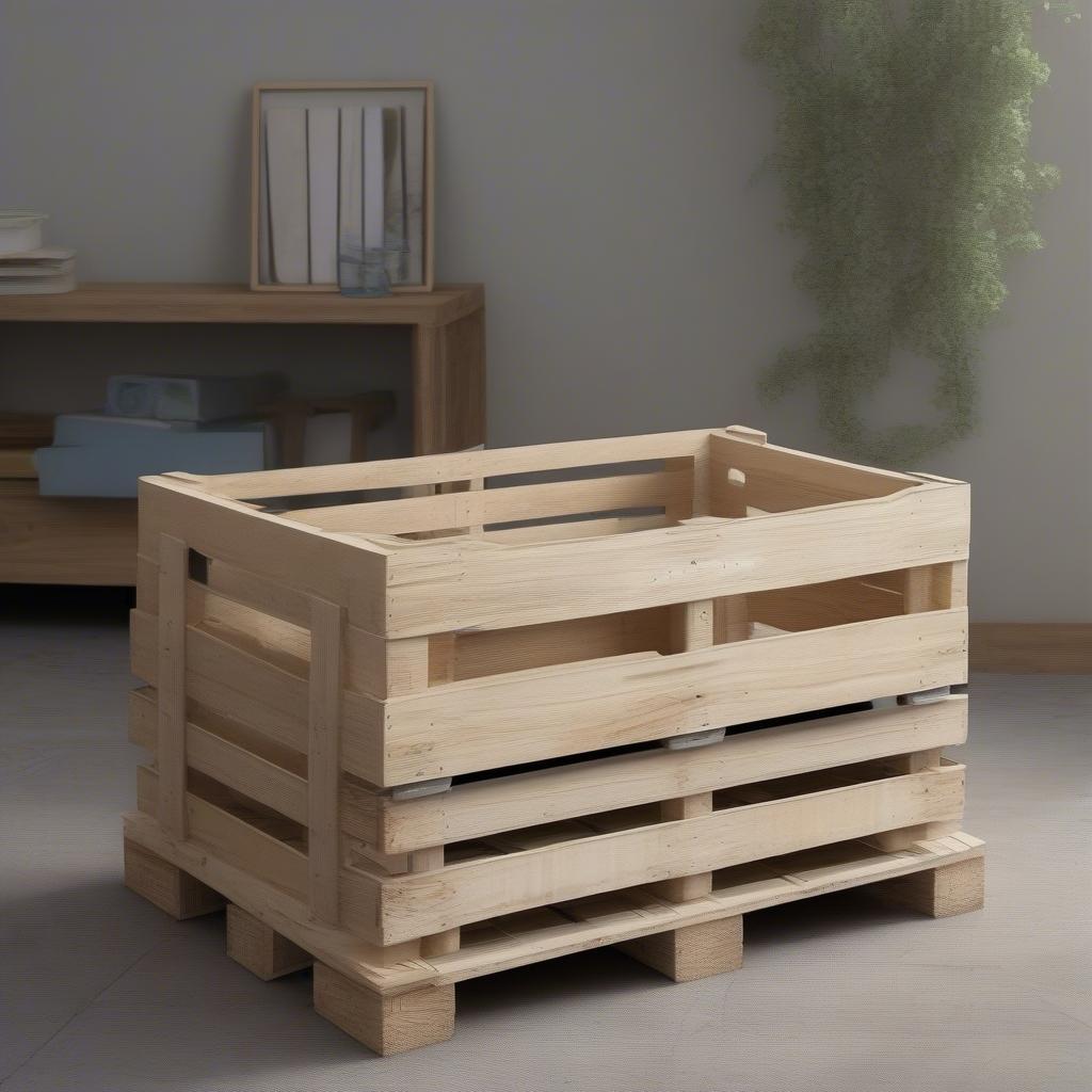 Hộp gỗ pallet đa năng, tiện dụng và tiết kiệm