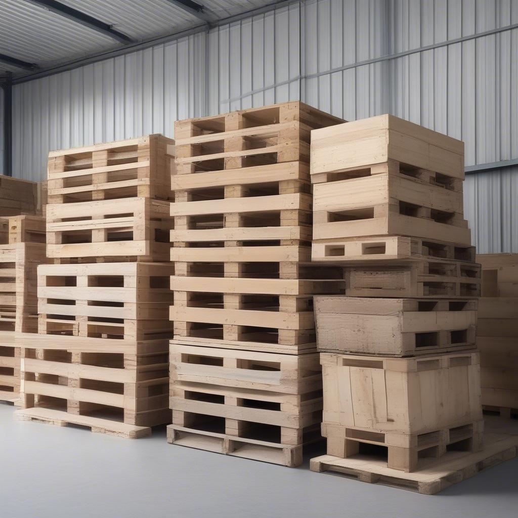 Hộp gỗ pallet vận chuyển hàng hóa