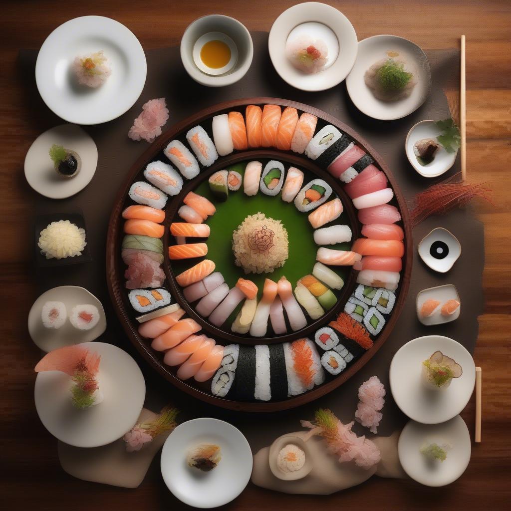 Khay Thuyền Gỗ Sushi Nâng Tầm Trải Nghiệm Ẩm Thực