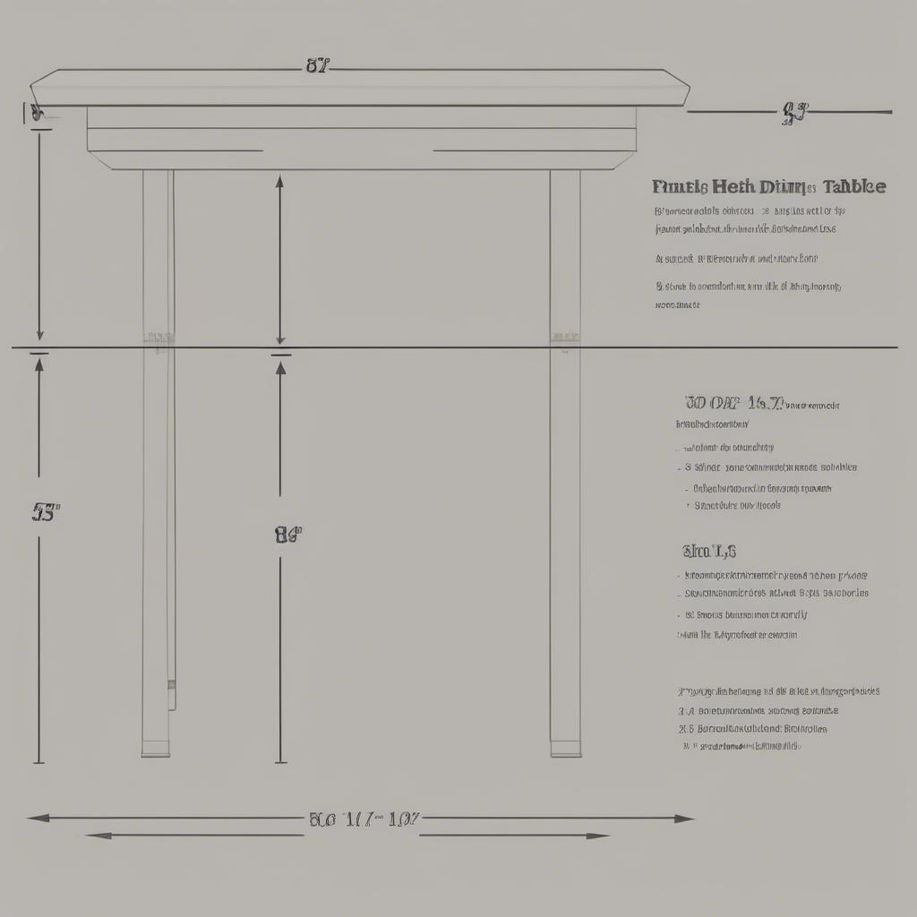 Kích thước bàn ăn gỗ thông chân inox