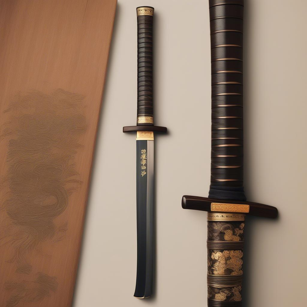 Kiếm Katana Gỗ Đẹp Mắt