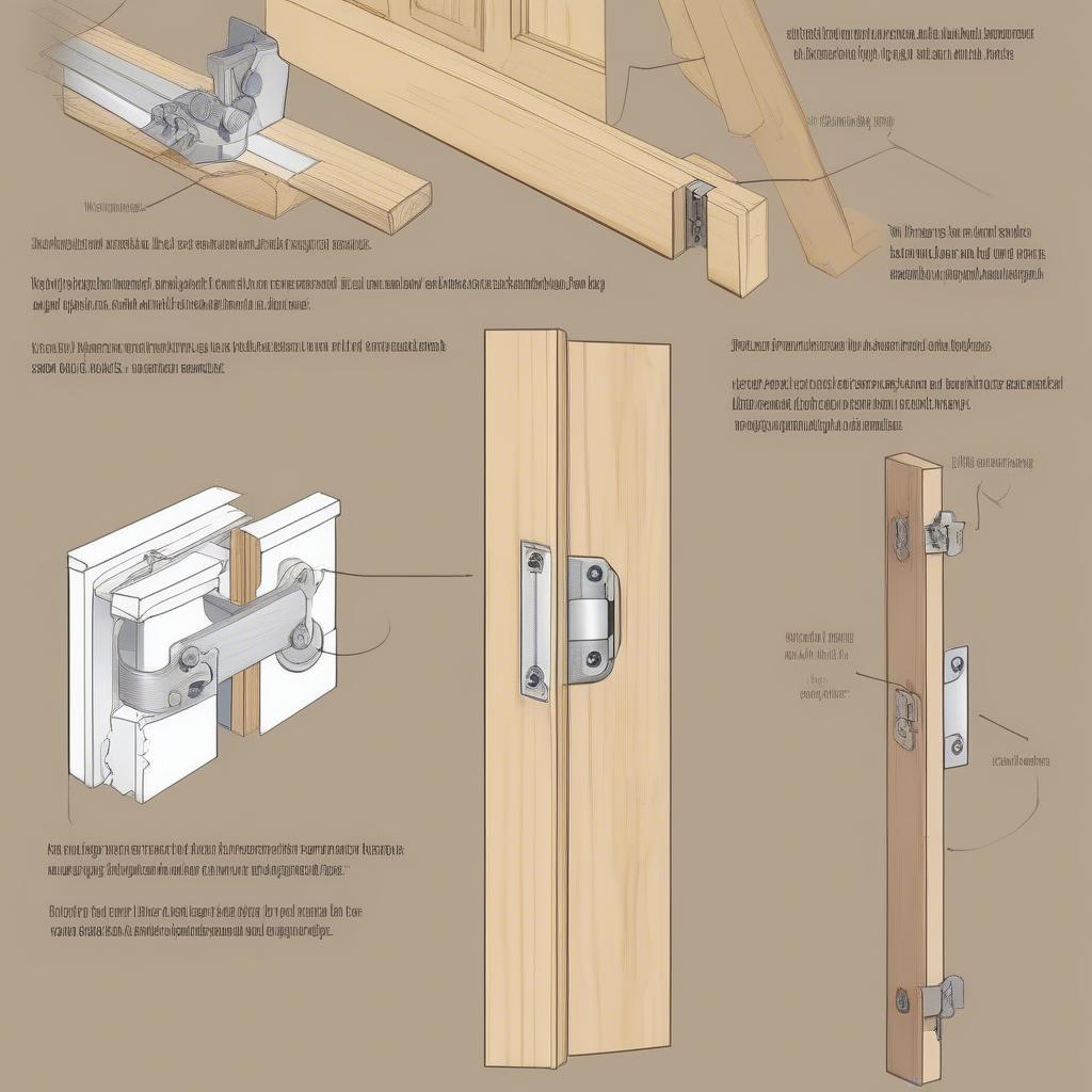 Installing hinges on industrial wood doors