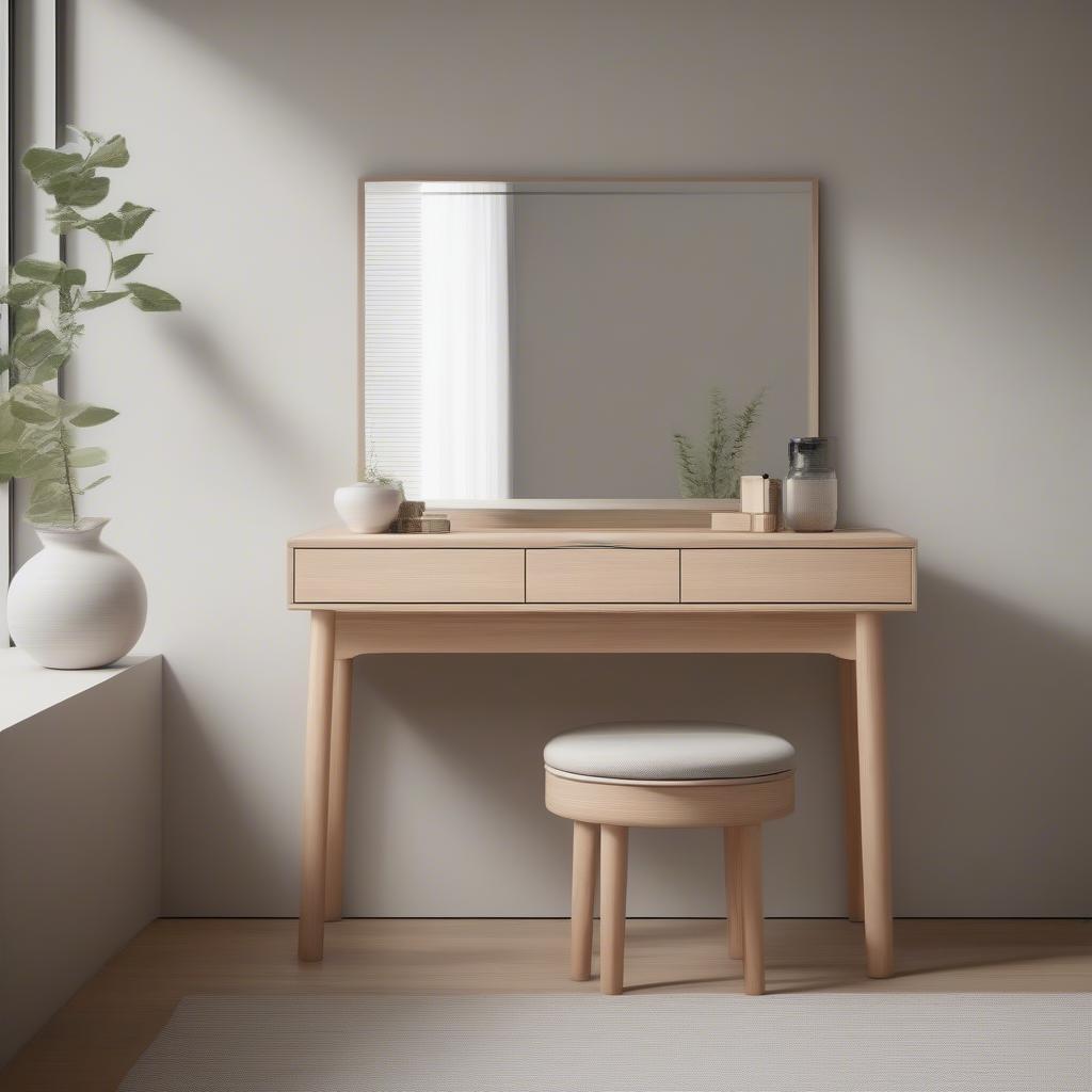 Mẫu Bàn Trang Điểm Gỗ Hiện Đại