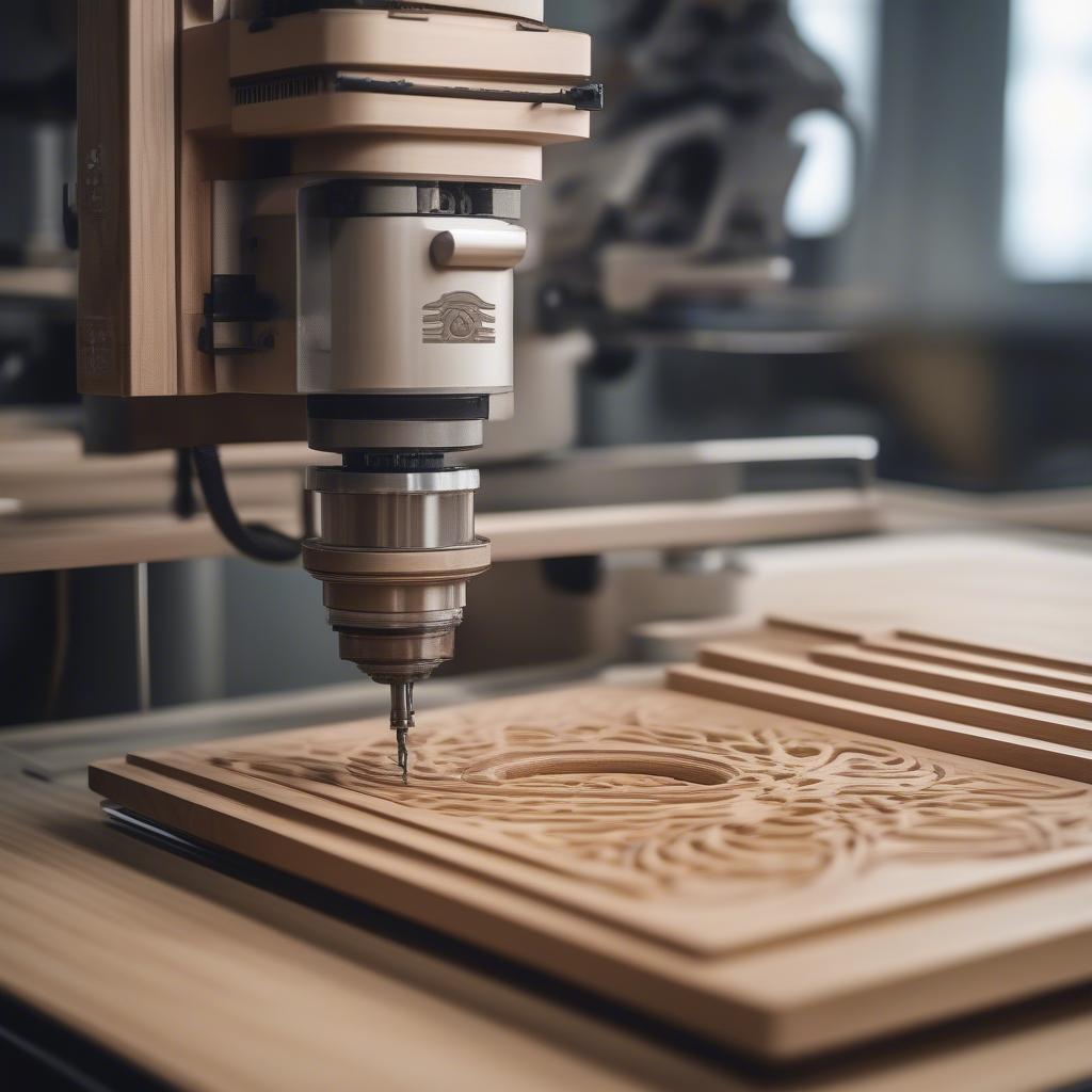 Máy điêu khắc gỗ CNC hiện đại