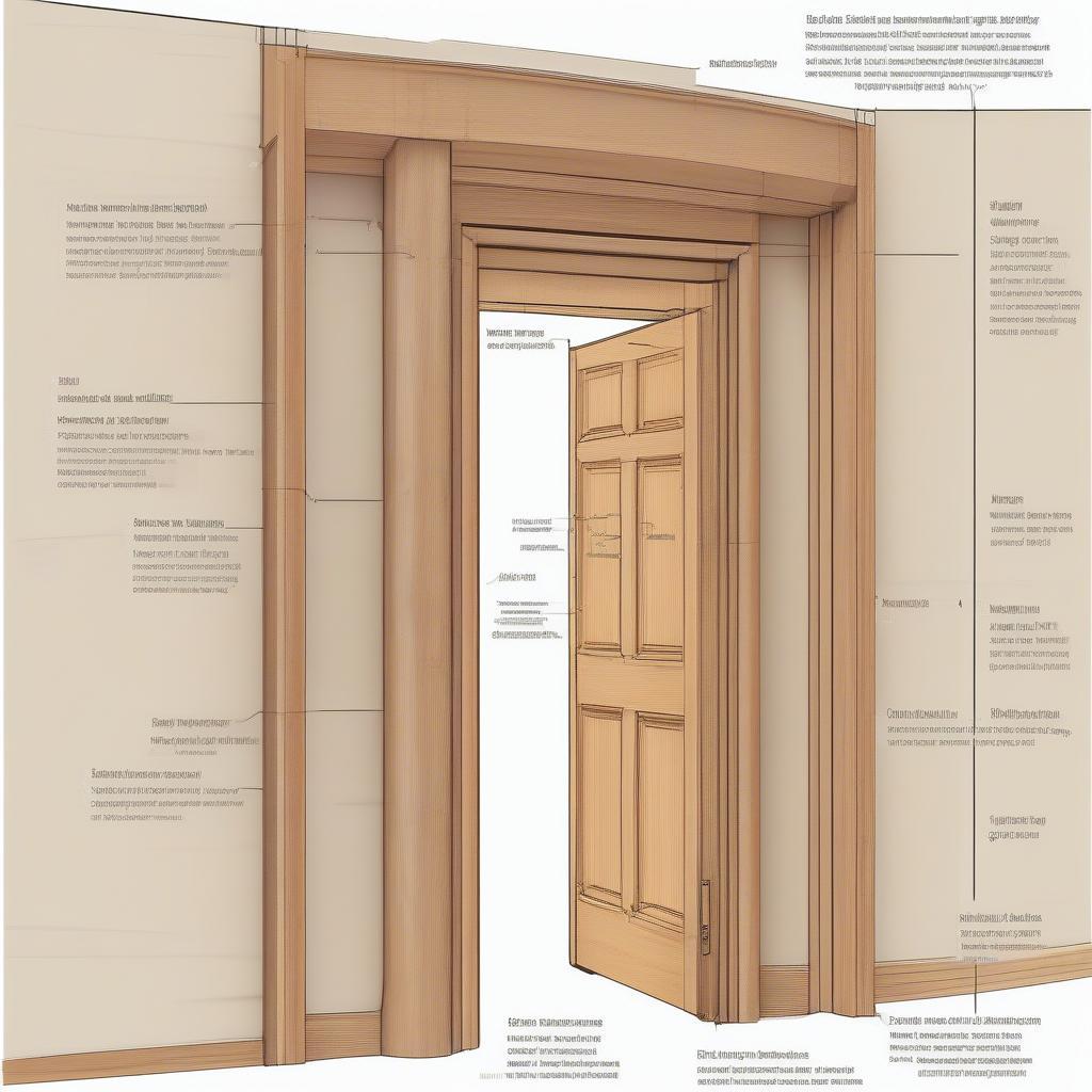 Phân tích chi tiết bản vẽ CAD cửa gỗ