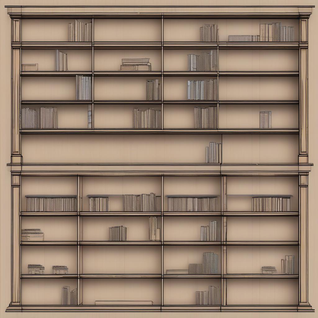 Thư viện bản vẽ kệ gỗ AutoCAD miễn phí