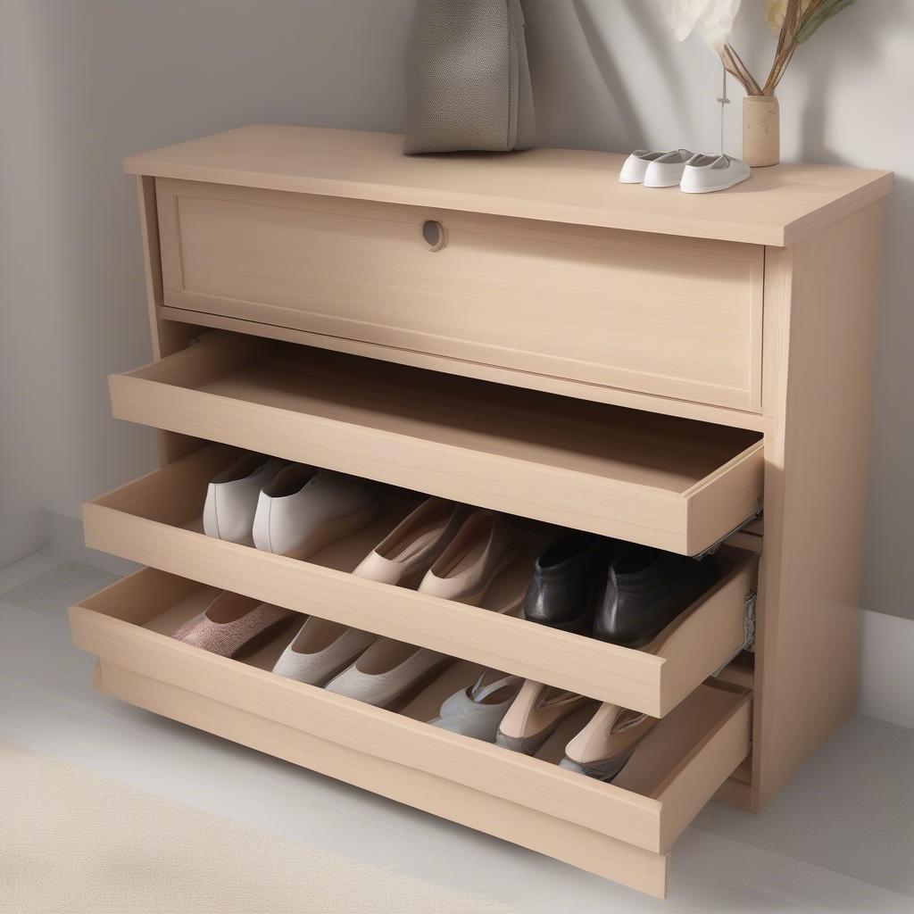 Tủ giày gỗ MDF nhỏ gọn