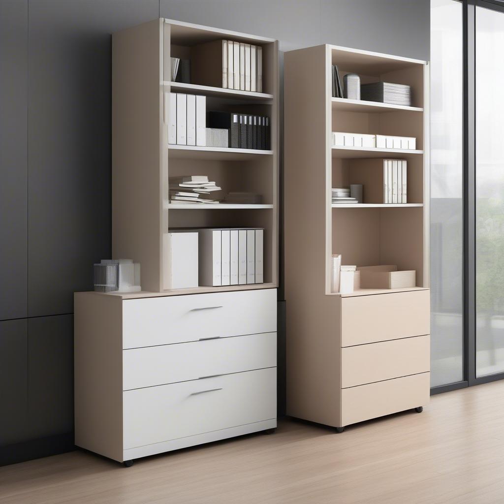 Tủ Hồ Sơ Gỗ MDF Hiện Đại