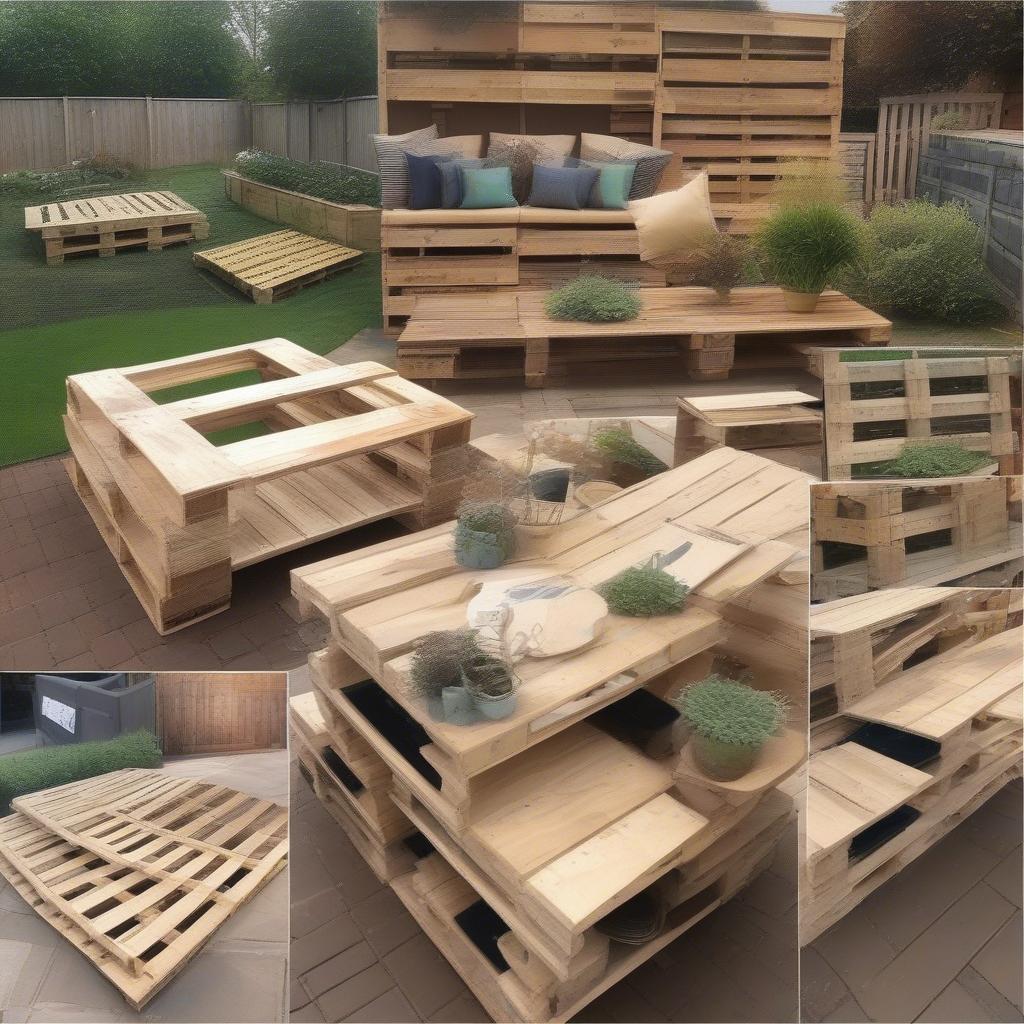 Ứng dụng gỗ pallet trong ngoại thất