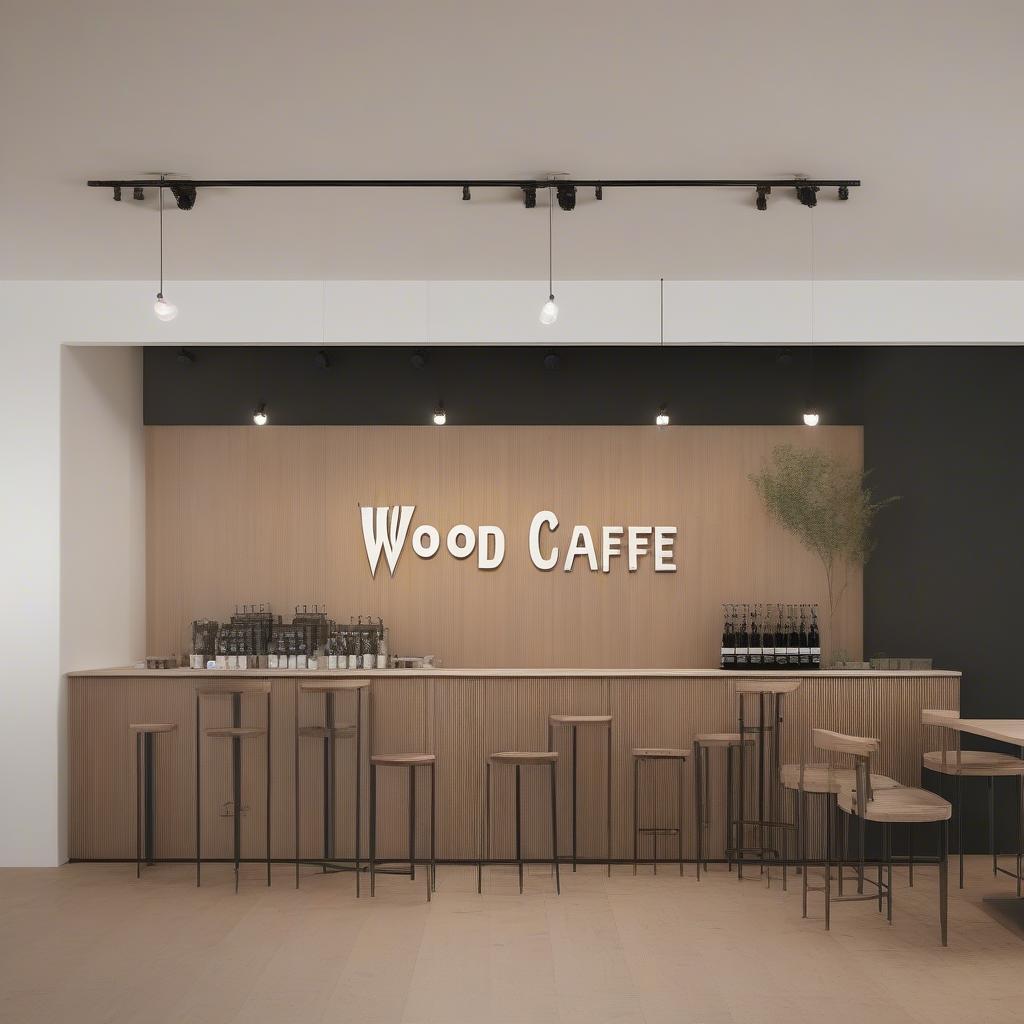 Xu hướng biển hiệu cafe gỗ 2024: tối giản, tinh tế, gần gũi thiên nhiên