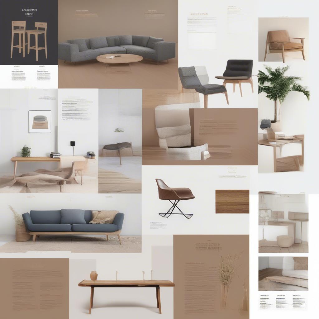 Xu Hướng Catalog Nội Thất Gỗ Illustrator
