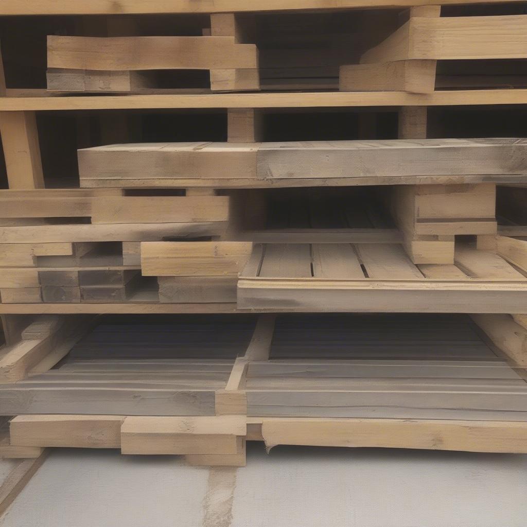 Xử lý gỗ pallet cũ trước khi sử dụng